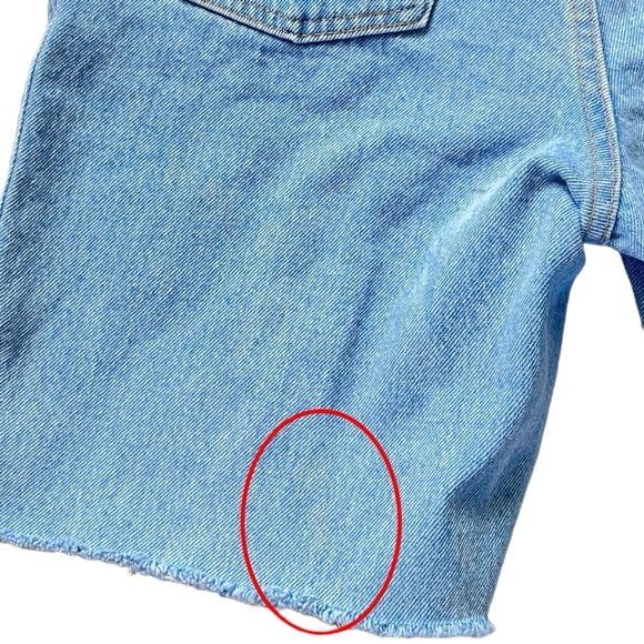 Vintage 90s Gitano Denim Cutoff Shorts High Rise Light Wash 8 petite 8p - Picture 3 of 8